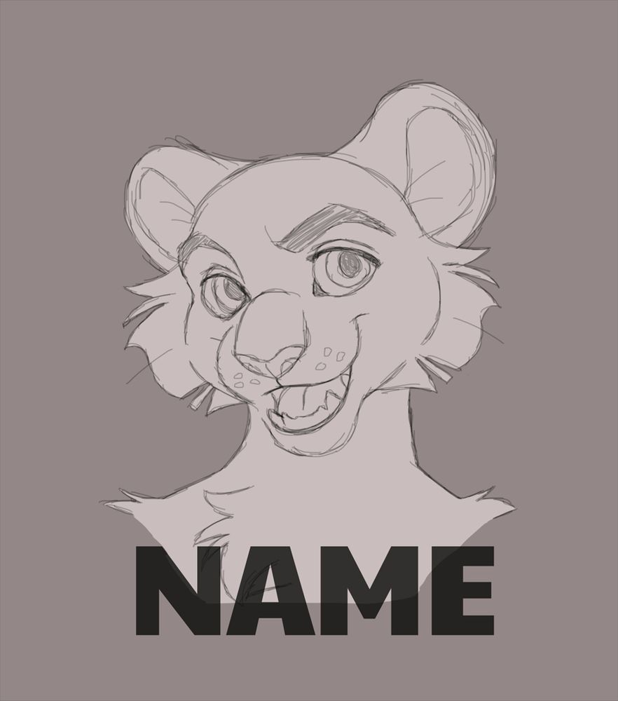 Feline badge example