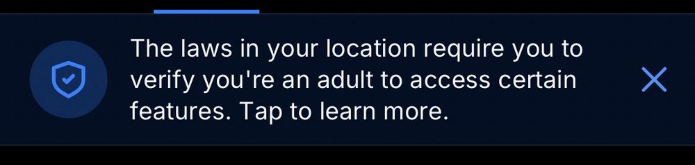 The laws in your location require you to verify you’re an adult to access certain features. Tap to learn more.