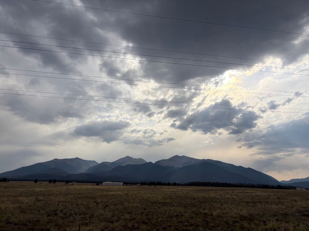 Clouds over the mountains