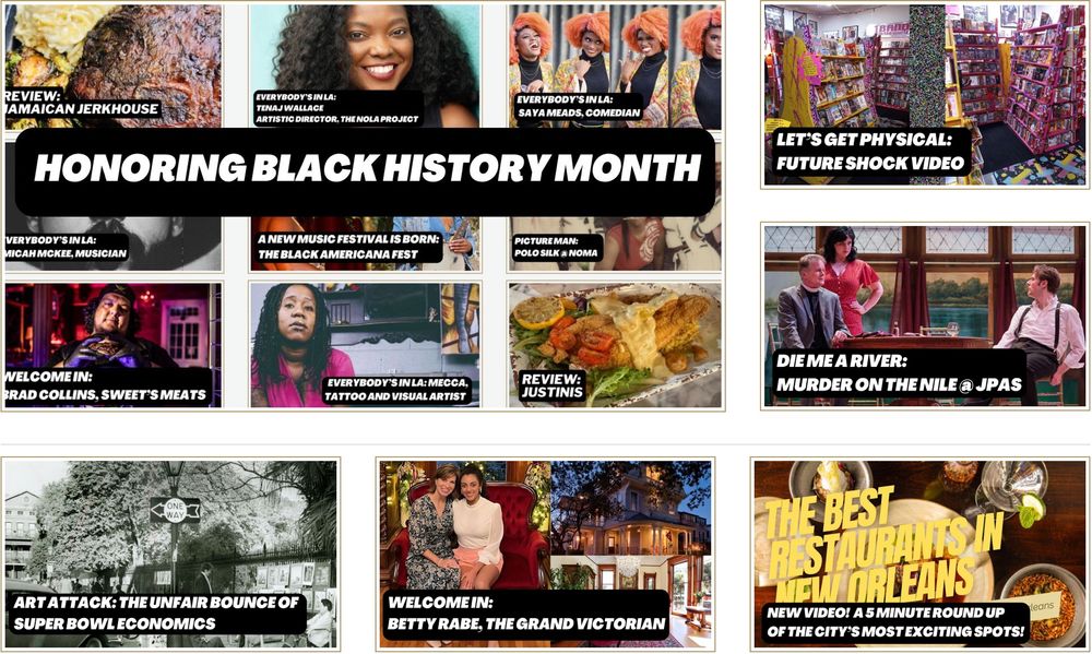 The cover of the new issue of out all day Nola, with links to features