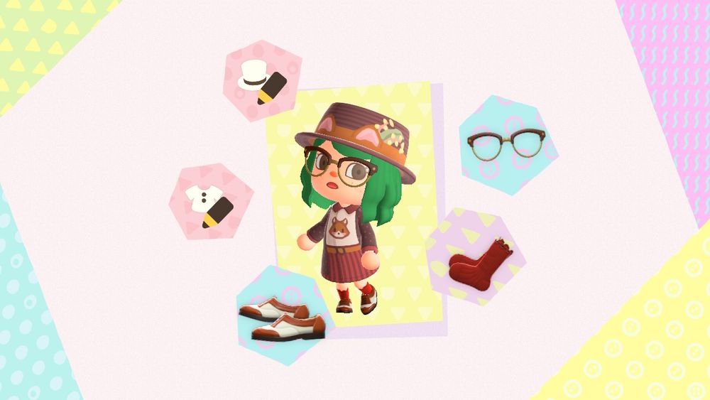 lohla’s animal crossing character wearing a fox outfit