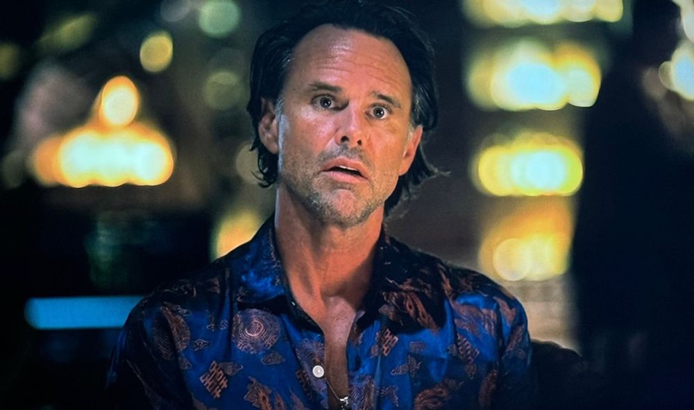 Walton Goggin’s character in White Lotus looking absolutely appalled