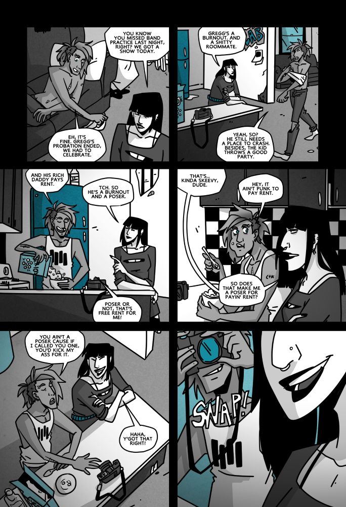 A comic page from my book, Light Carries On. 