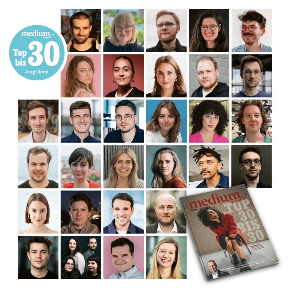 Die "Top 30 bis 30" 2024 sind da! - medium magazin