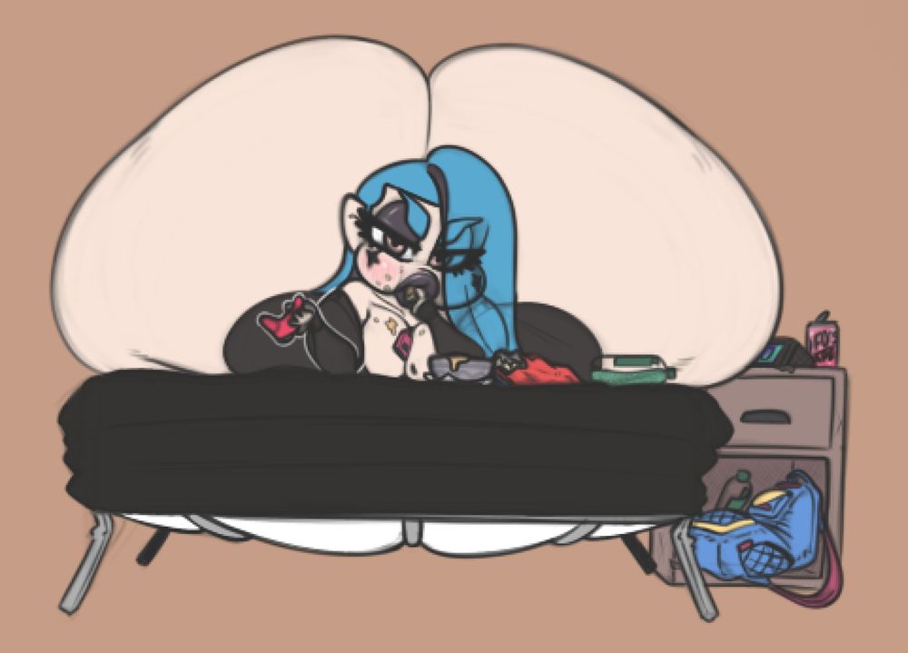 Brittney is a messy eater and a bit of a junk food fan. She isn’t the healthiest eater and she seems to be blissfully unaware her butt is only going to get bigger if she doesn’t cut the junk. Yuko usually tells her “Yuh eat junk, yuh get junk”.