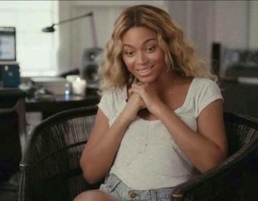 Beyonce being shook at my therapy discussions. (Not really, but let me play pretend.)