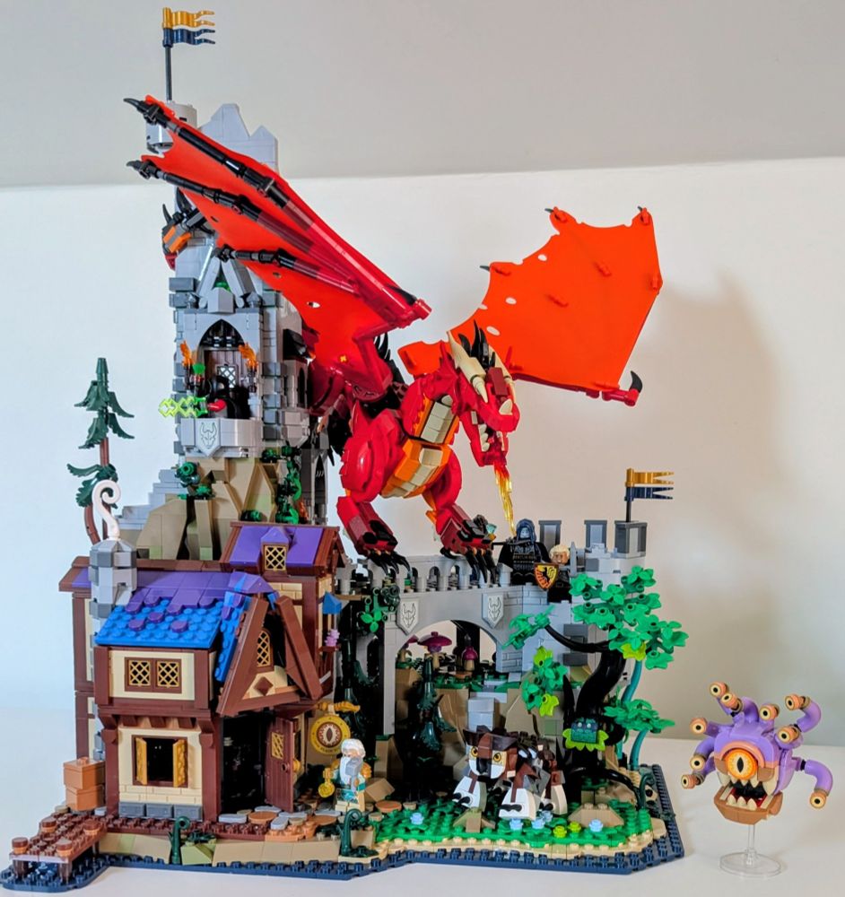 The Lego Dungeon's & Dragon's set. Complete with tavern, forest, dungeon, and ancient keep.