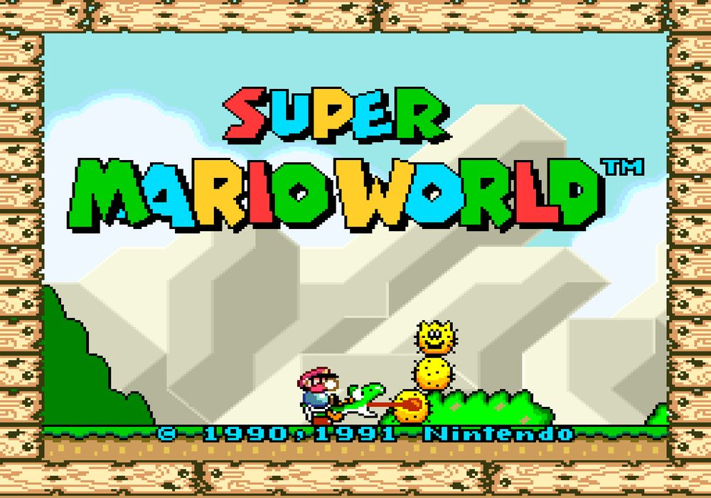 Super Mario World Title Screen