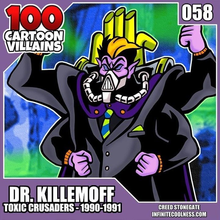 Dr. Killemoff from The Toxic Crusaders! art by Creed Stonegate