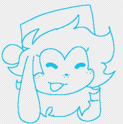 just a little headshot doodle of bunfriend which this is actually my kinsona bunfriend here
yeah it's willoblabb sharing their first kinsonaa.....