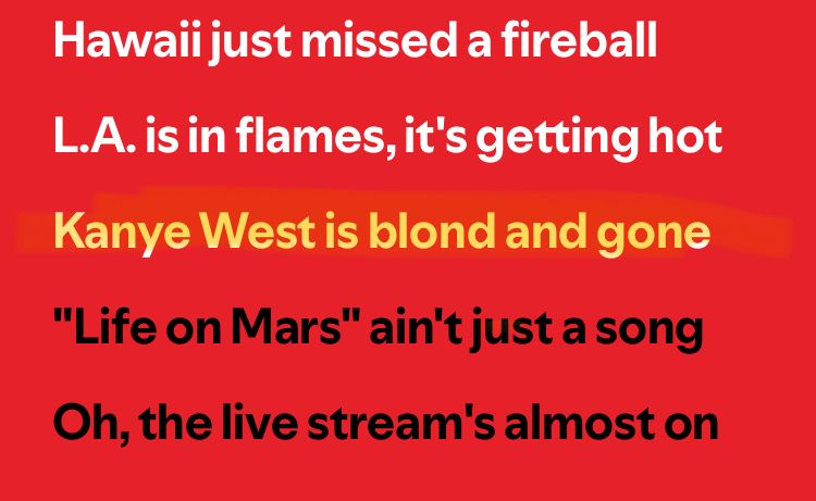 kanye west is blond and gone