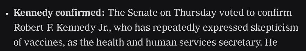 Senate Confirms Kennedy