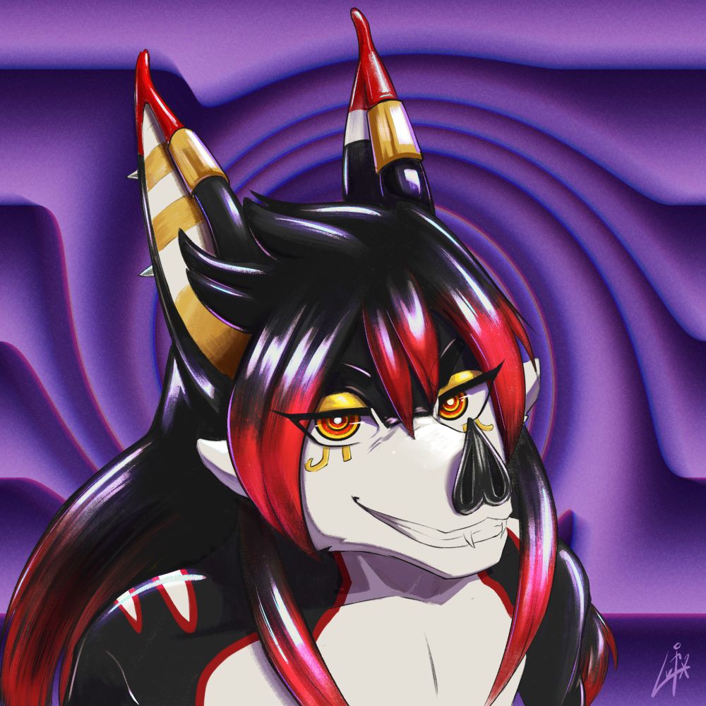 A rubber bat/jackal living suit stares at you!