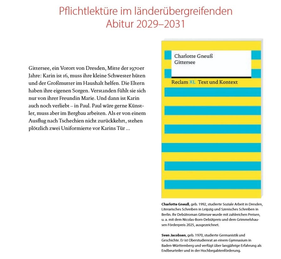 Ausschnitt aus Reclam-Verlagsvorschau Frühjahr 2026.