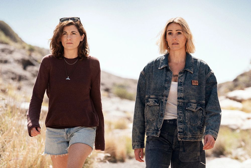an image of jodie whittaker and suranne jones from the upcoming itv series frauds.