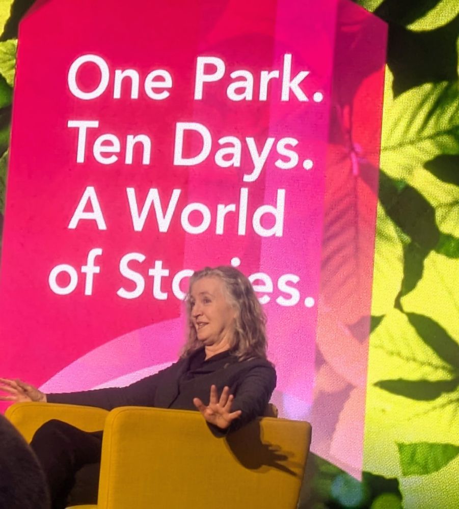 Photo of Rebecca Solnit at IFLD 2025