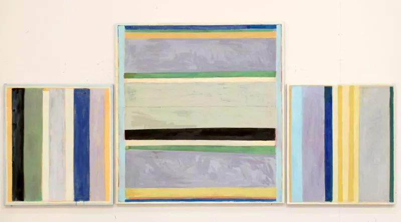 T453 Triptyque - Métamorphose du plan, 2025 by Frédéric Heurlier Cimolaï
Tempera on canvas
59 1/10 × 133 9/10 in | 150 × 340 cm