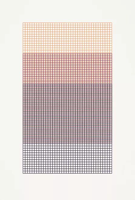 "No. 924, 2019" screenprint by Rana Begum