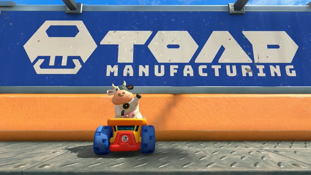 Image from Mario Kart World featuring Cow