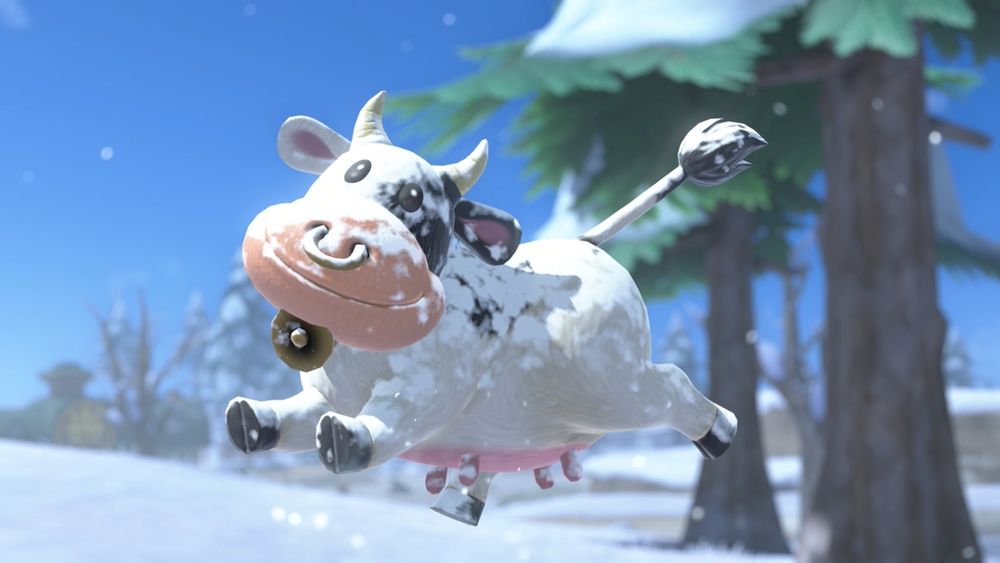 Image from Mario Kart World featuring Cow