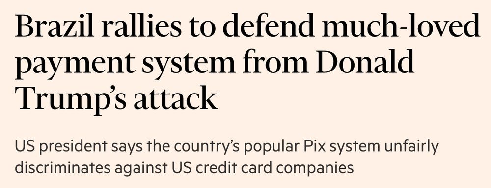 Brazil rallies to defend much-loved payment system from Donald Trump’s attack