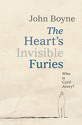 Book cover with text: John Boyne
The Heart's Invisible
Furies

Who is
Cyril Avery?
Illustration of a pen outline of a man. 
