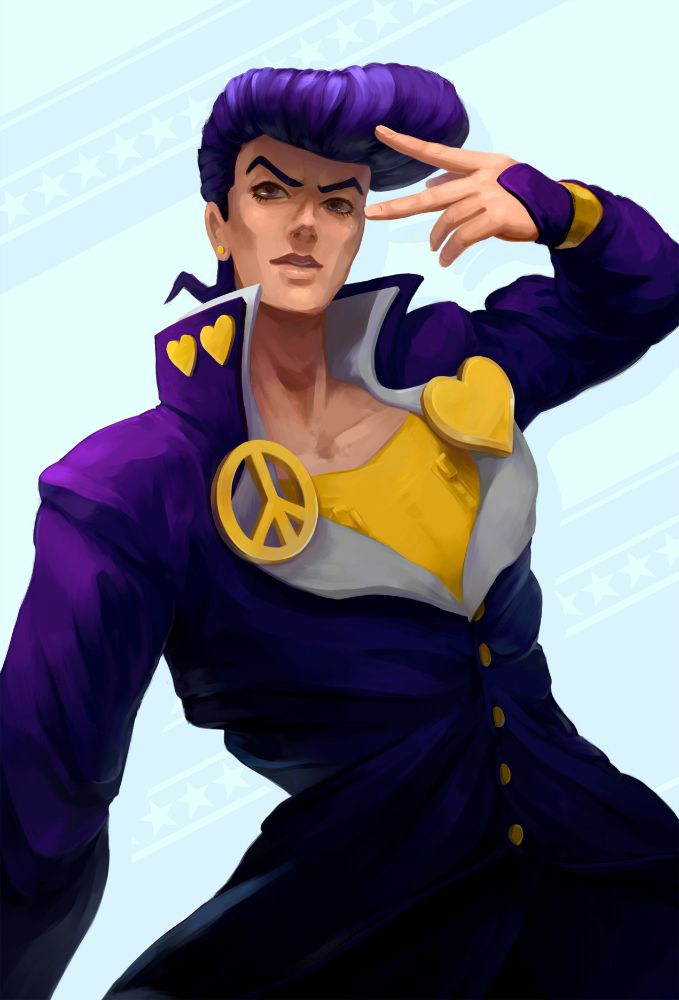 Josuke Higashikata from Jojo's Bizarre Adventure, part 4