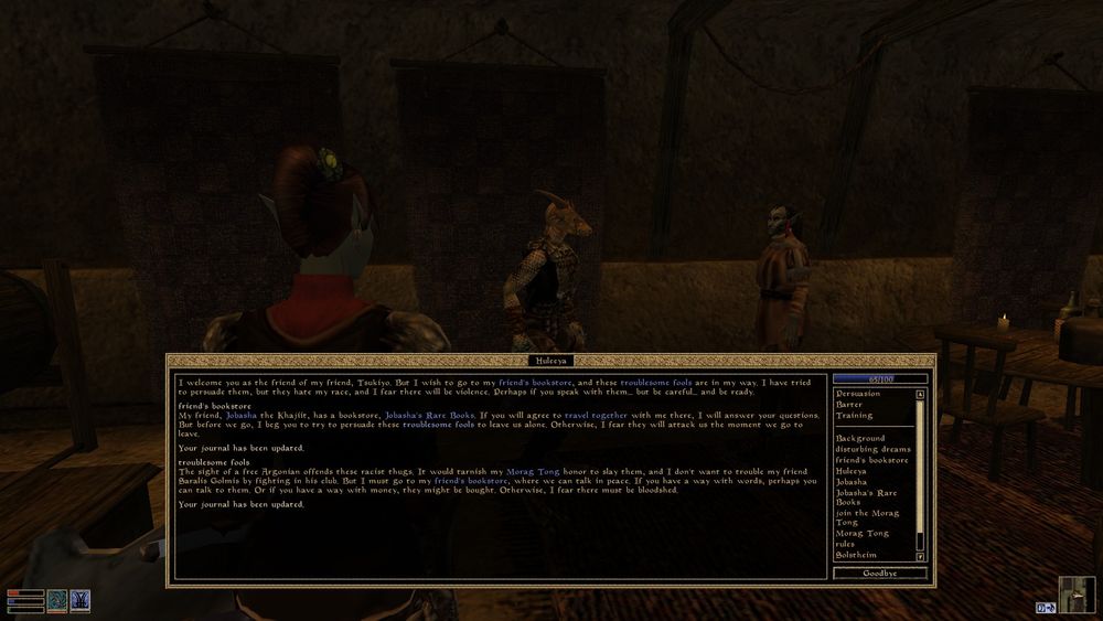 The Elder Scrolls III: Morrowind. I'm in Vivec (the city, not the god).
