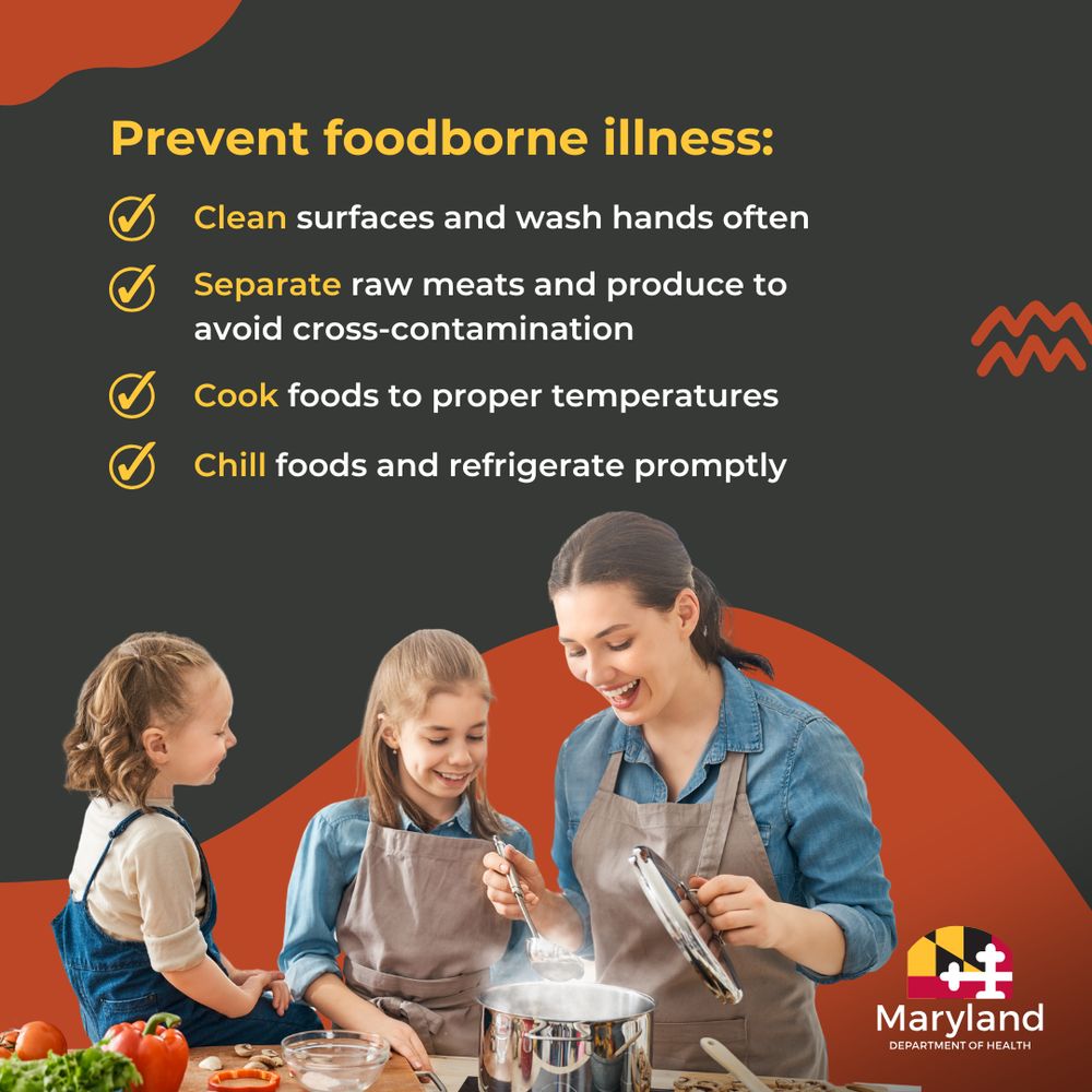 Prevent foodborne illness. Clean surfaces and wash hands often. Separate raw meats and produce to avoid cross-contamination. Cook foods to proper temperatures. Chill foods and refrigerate promptly.