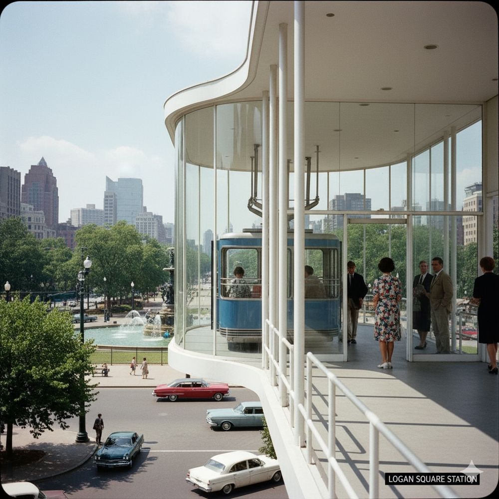 Conceptual visualization of a gondola cable system connecting Love Park with Lemon Hill for #Philly2026 ©2025, Bastiaan Slabbers/OOgImages.com