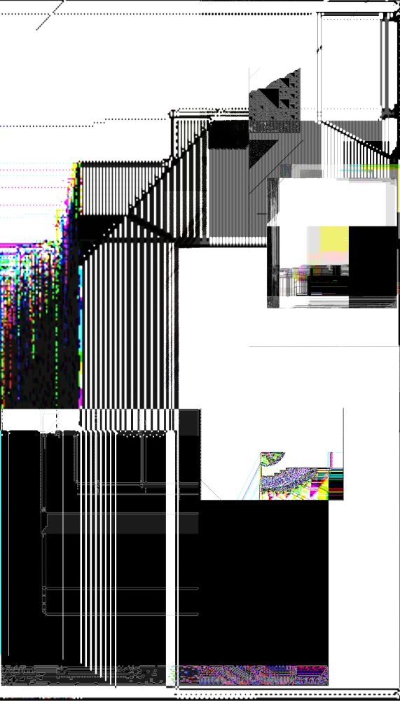 Digital collage piece assembled from procedurally generated artifacts.

The image is roughly reminiscent of an architectural schematic, emphasizing sharp angles and vertical lines. The color palette is primarily monochromatic with an abundance of negative space containing an assymetric composition, with vibrant accents of simulated jpeg bitrot. I'd describe it as a three-point composition but WHICH three points is deliberately unclarified.

The piece is overall a somewhat indecipherable geometric abstraction, but if I had to translate this into something more representational the best approximation is an aggressive, faux-Cubist rendering of an iconic dockside crane with specific vibrant, messier components adding intrusive bits of Fauvist entropy. 
