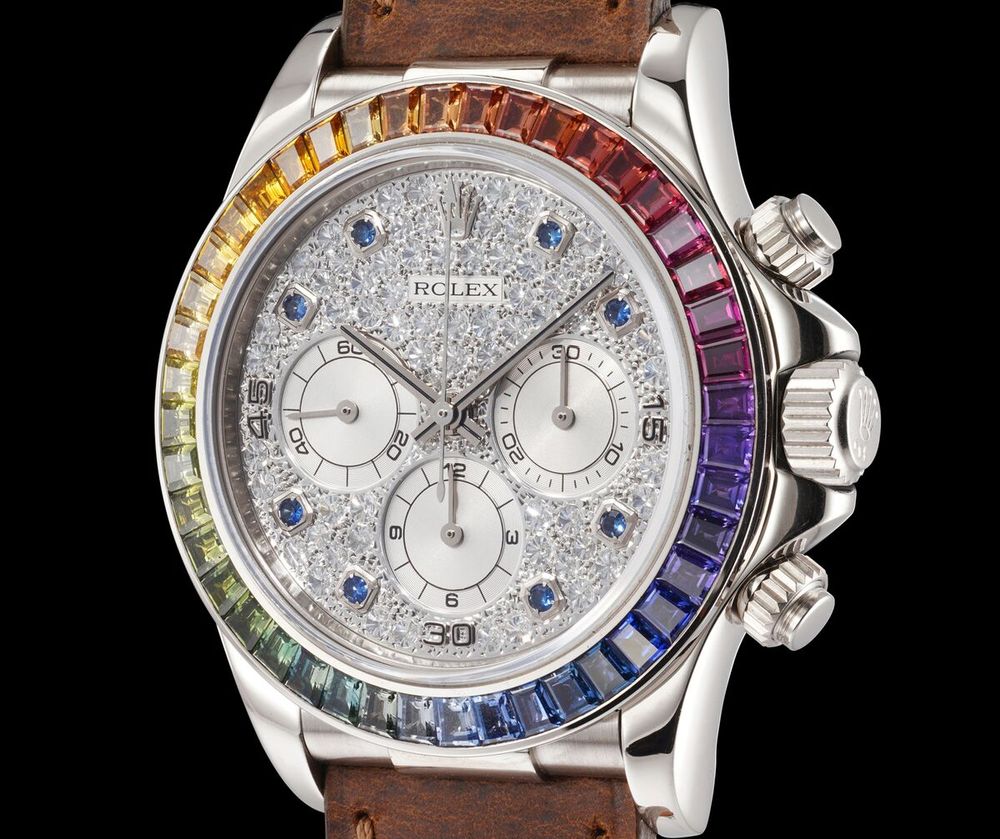 First Rolex Rainbow Daytona Could Fetch $3.5 Million at Auction