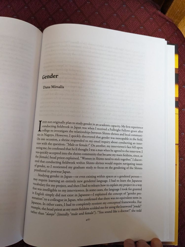 Photo of the first page of my chapter, entitled "Gender."