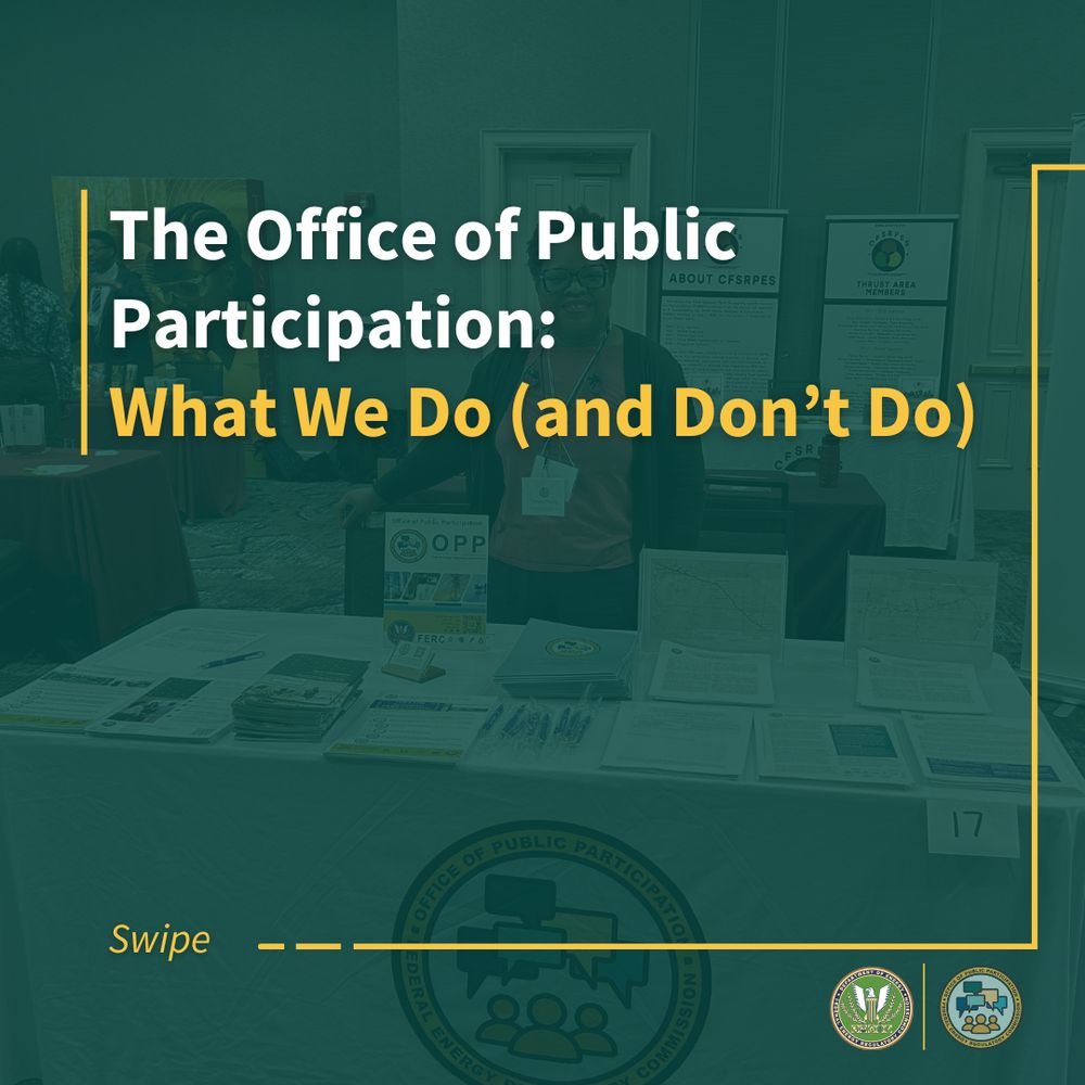 A graphic that reads, "The Office of Public Participation: What We Do (and Don’t Do)" 