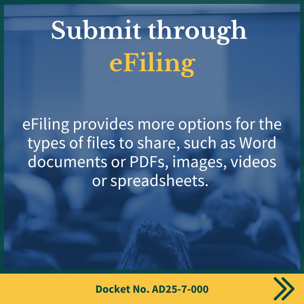 Submit through eFiling. eFiling provides more options for the types of files to share, such as Word documents or PDFs, images, videos or spreadsheets. 