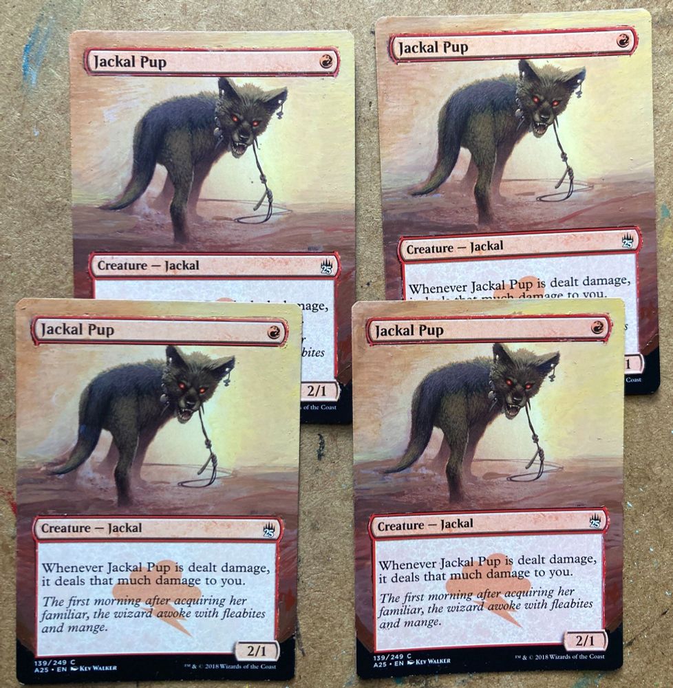 4x Jackal Pup (M25 version) with extended art