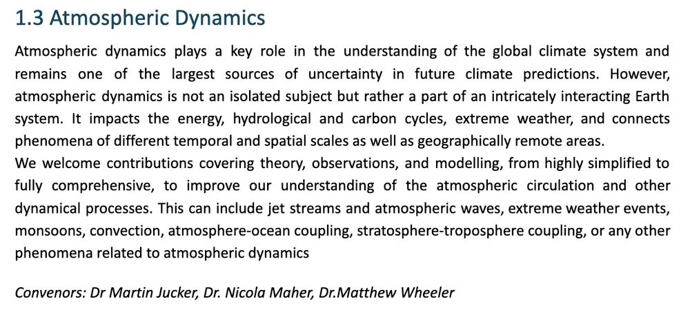 session description for AMOS conference 2025