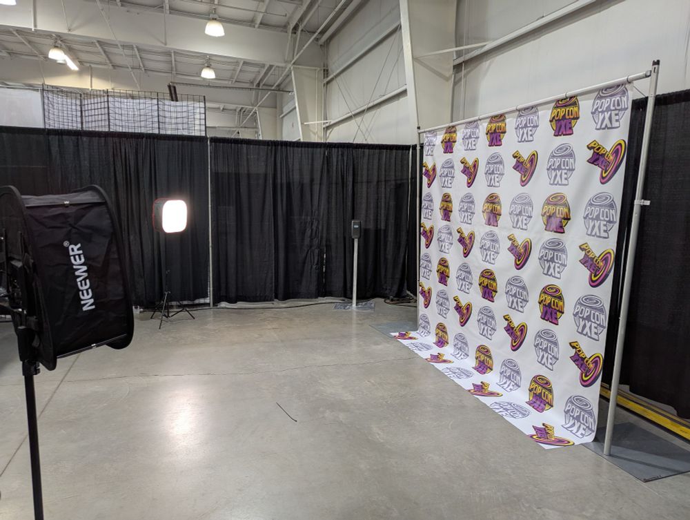 A photo depicting the photo ops booth at Pop Con YXE