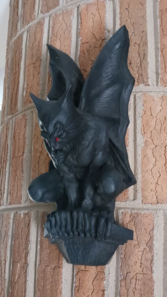 Plastic Halloween wall decor gargoyle