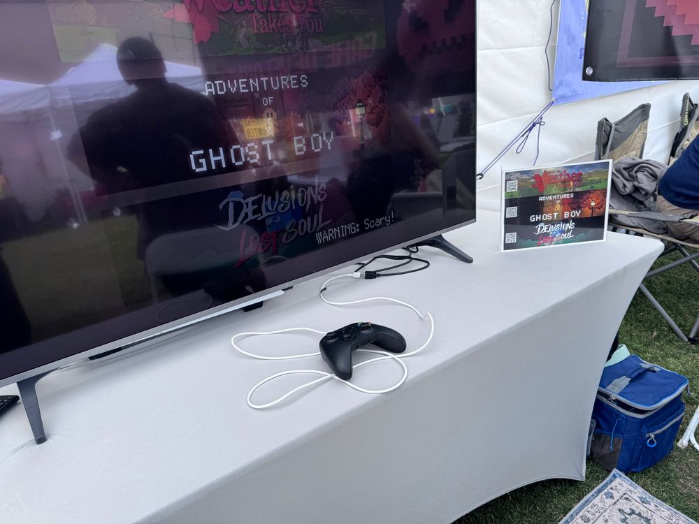 A tv with games ready to play