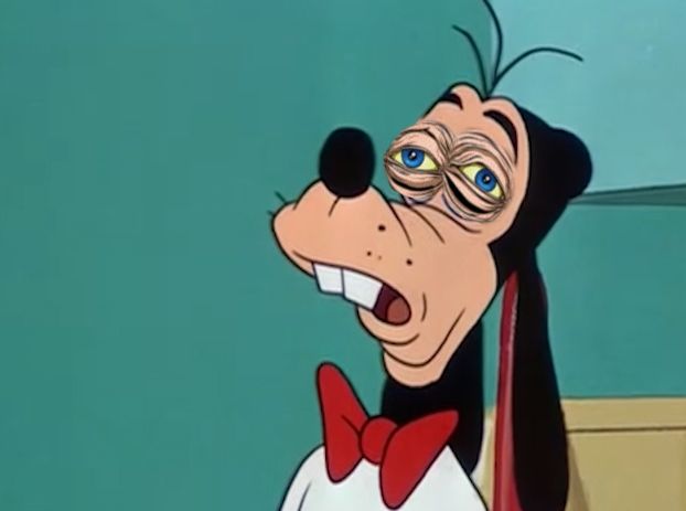 Goofy with Steve Buscemi eyes