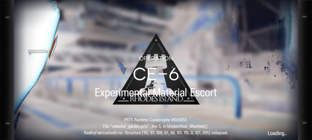 glitchy arknights load screen