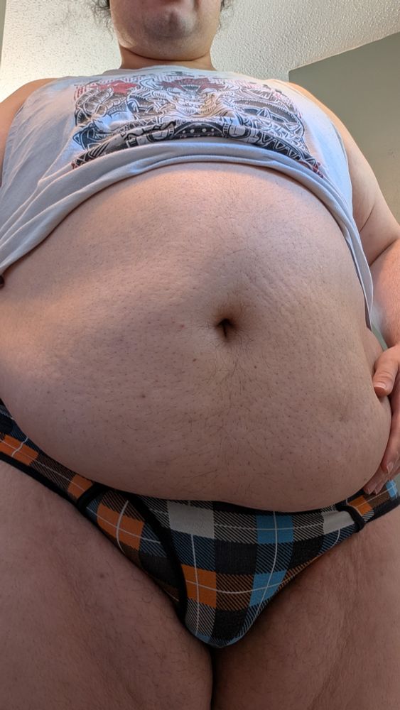 My belly is now fully exposed