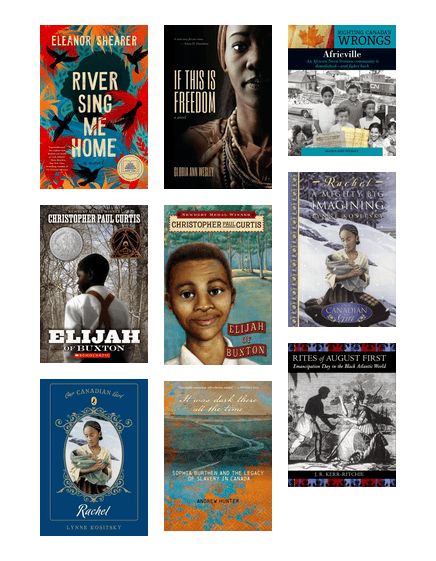 image of 9 different book covers