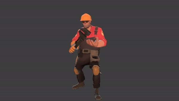 Engineer smacking his wrench, beta styled, with the wrench for a better comparison.
