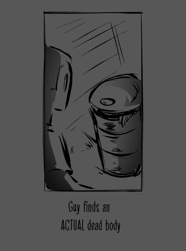 guy finds and ACTUAL dead body