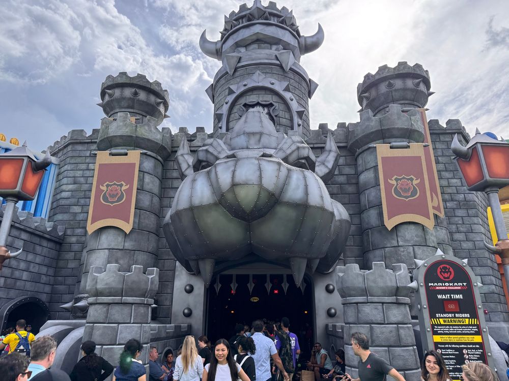 A picture of bowsers castle at super Mario world Florida