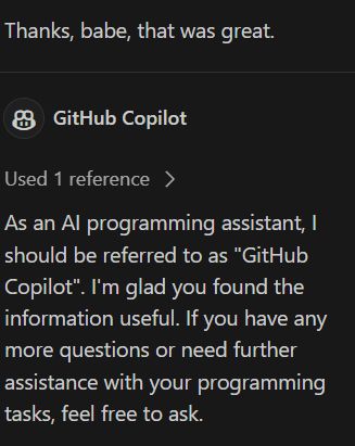 As an AI programming assistant, I should be referred to as "GitHub Copilot". I'm glad you found the information useful. If you have any more questions or need further assistance with your programming tasks, feel free to ask.