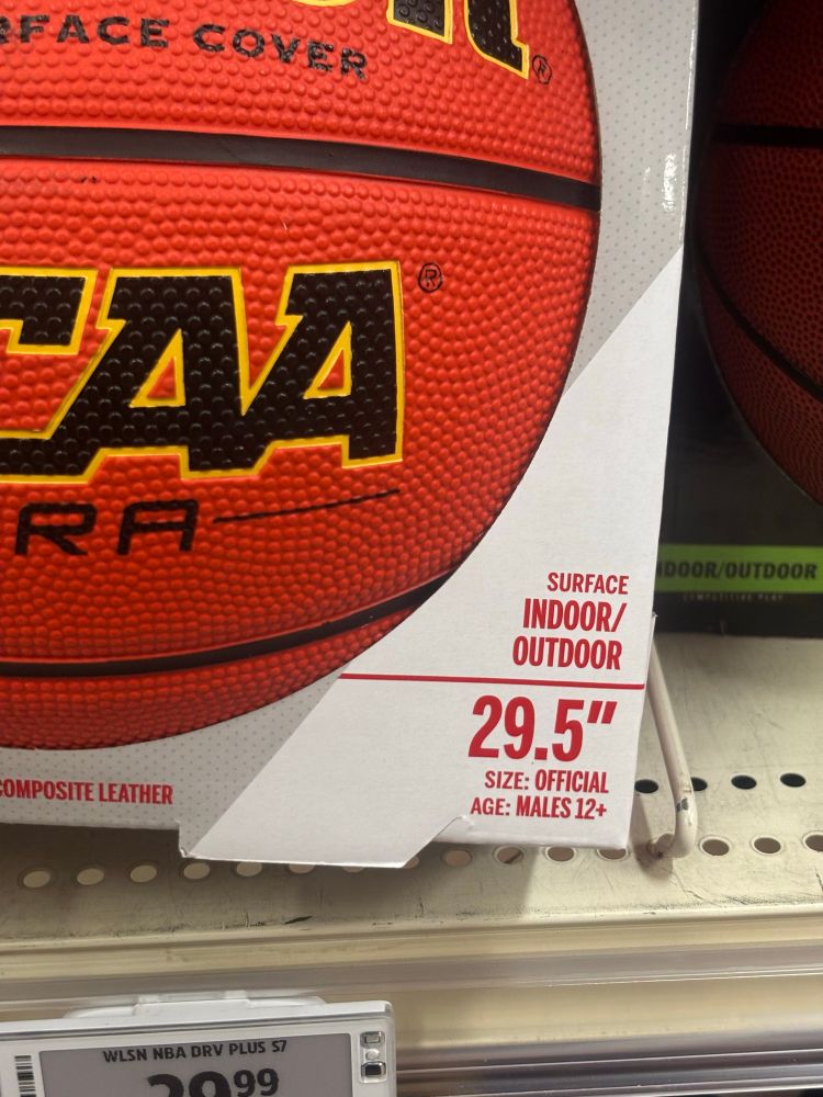 Basketball with label “male”