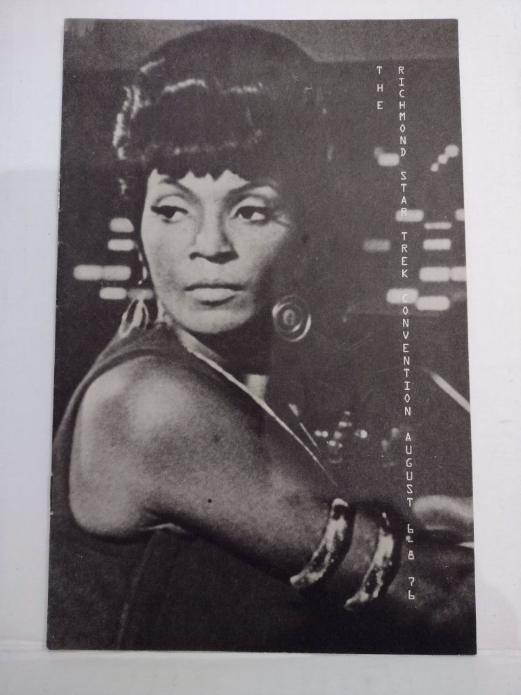 Nichelle Nichols on the cover of a1976 Star Trek program